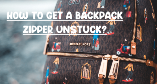 How to get a backpack zipper unstuck
