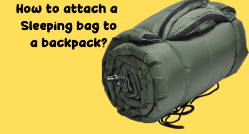 How to attach a sleeping bag to a backpack?